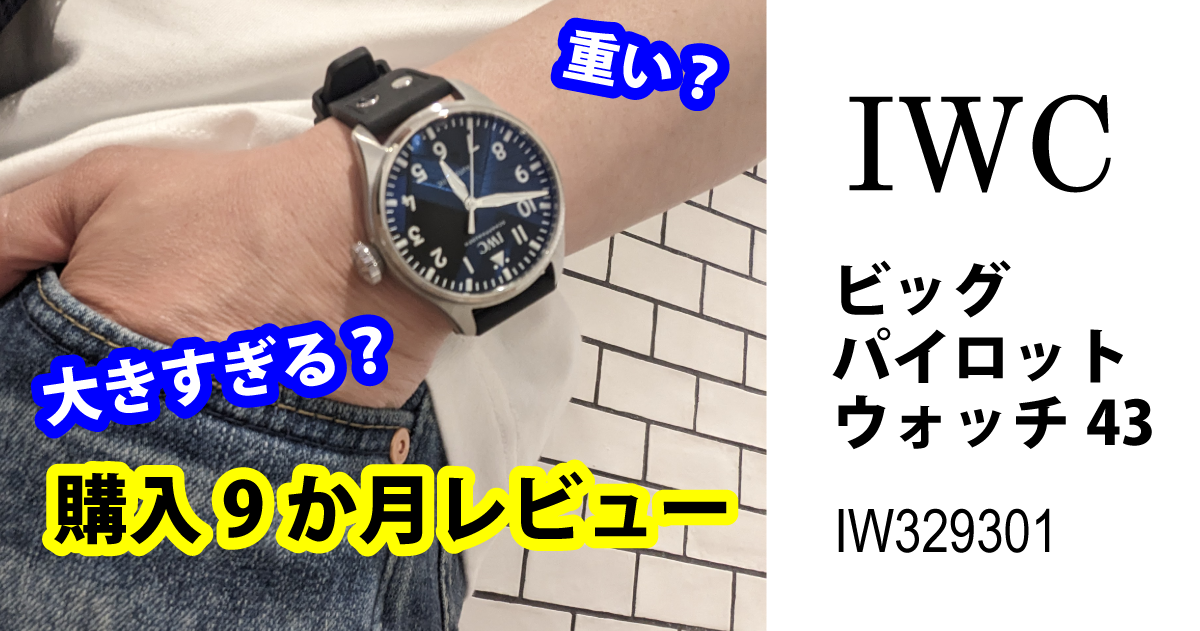 IWCビッグ・パイロット・ウォッチ43（IW329301）使用9か月レビュー！ | だれかの役に立つログ